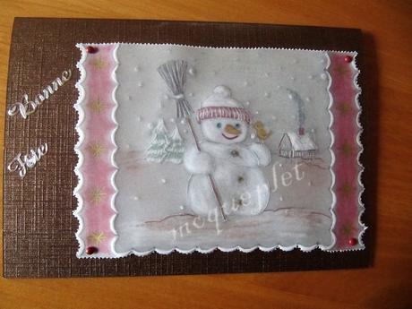 Mes ouvrages - mes cartes en perga Noel - 08