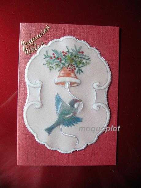 Mes ouvrages - mes cartes en perga Noel - 08