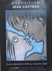 Galerie BERT   Exposition  Jean  COCTEAU 1er Décembre au 5 Janvier 2019