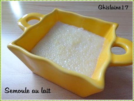 Semoule au lait