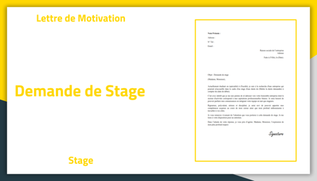 Lettre De Motivation Pour Demande De Stage