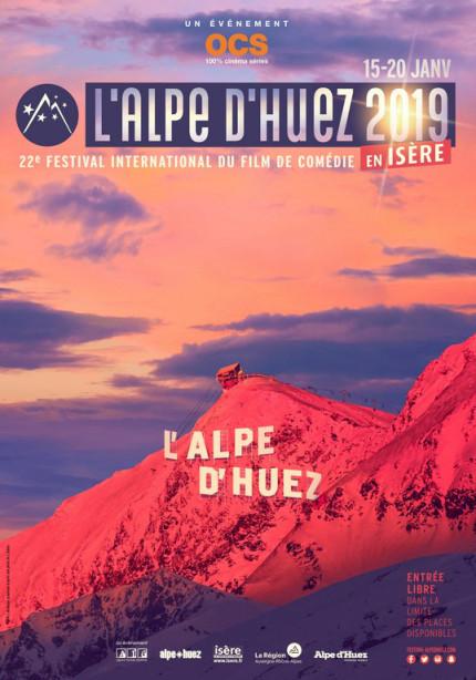 L’affiche du 22ème Festival international du film de comédie de l’Alpe d’Huez