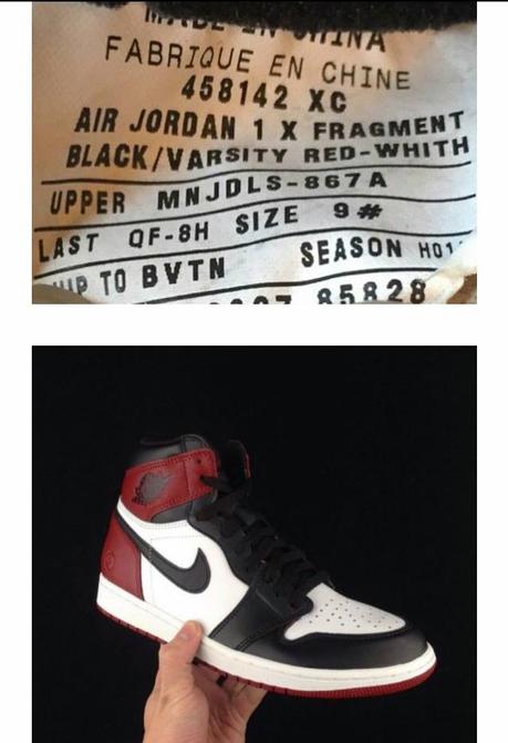 Une Jordan 1 Fragment Black Toe pour 2019 ?