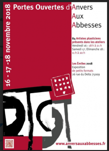 23e  Portes ouvertes d’Anvers aux Abbesses . Du 16 au 18 novembre 2018  l’âme artistique plane sur Montmartre