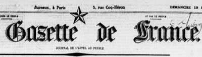 Or du Rhin 1869 à Munich. Les médisances de la Gazette de France.