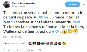 #Bresil  #Bolsonaro sans commentaires…