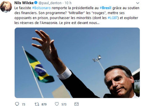 #Bresil  #Bolsonaro sans commentaires…