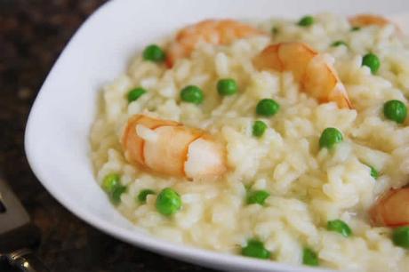 Risotto crevettes et petits pois au cookeo