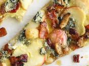 Pizza pommes fromage bleu bacon