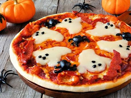 pizza effrayante pour Halloween