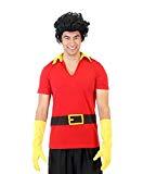 Beauty and The Beast Gaston Shirt Gloves and Wig (Adult Large/X-Large)