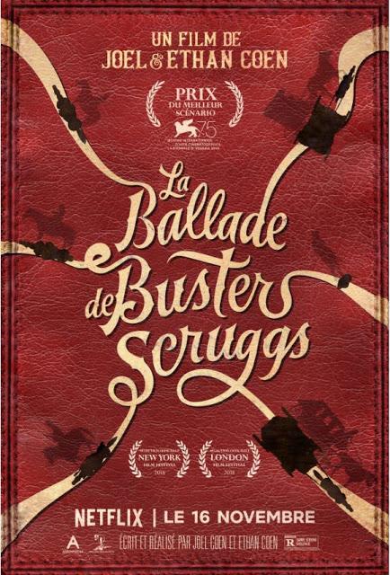 Affiche VF pour La Ballade de Buster Scruggs de Joel et Ethan Coen !
