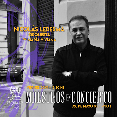 Nicolás Ledesma demain au Palacio Carlos Gardel [à l'affiche]