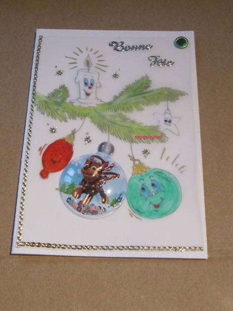 Mes ouvrages - mes cartes en perga Noel - 09