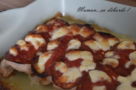 Escalopes de dinde gratinées au chorizo