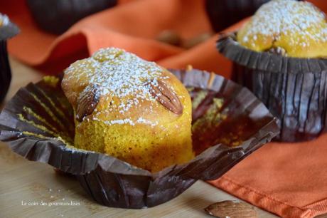 Les pumpkin muffin à l’amande, des gâteaux à la courge Les pumpkin muffin à l’amande, des gâteaux à la courge