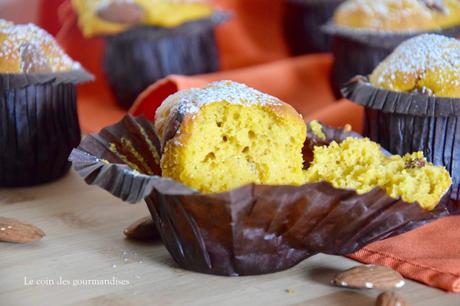 Les pumpkin muffin à l’amande, des gâteaux à la courge Les pumpkin muffin à l’amande, des gâteaux à la courge