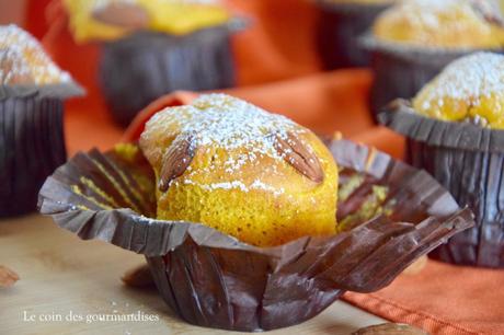 Les pumpkin muffin à l’amande, des gâteaux à la courge Les pumpkin muffin à l’amande, des gâteaux à la courge