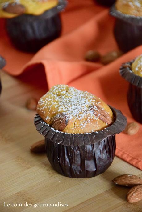 Les pumpkin muffin à l’amande, des gâteaux à la courge Les pumpkin muffin à l’amande, des gâteaux à la courge