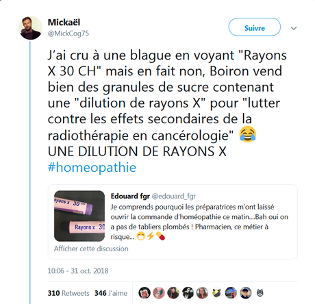 Dilution de rayons X
