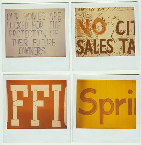 Vernacular Typography Polaroids