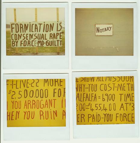 Vernacular Typography Polaroids
