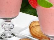 Milk shake fraises basilic