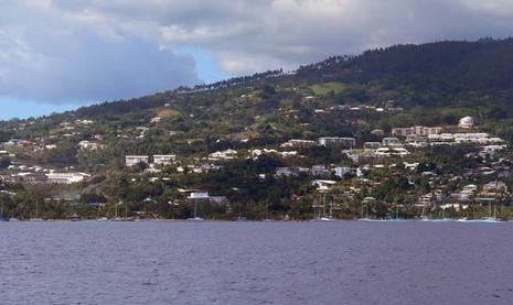 Tahiti ce jour, vue de la mer