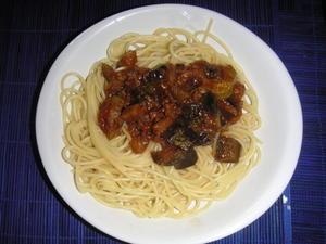 Spaghetti à la caponnata