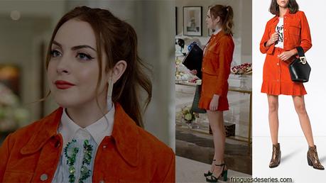 DYNASTY : orange outfit for Fallon in s2e04