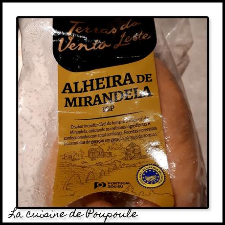 Pommes de terre à la saucisse Portugaise (Alheira  de mirandela)