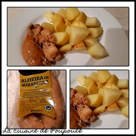Pommes de terre à la saucisse Portugaise (Alheira de mirandela) Pommes de terre à la saucisse Portugaise (Alheira de mirandela)