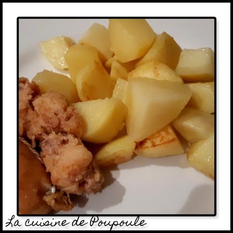 Pommes de terre à la saucisse Portugaise (Alheira  de mirandela)