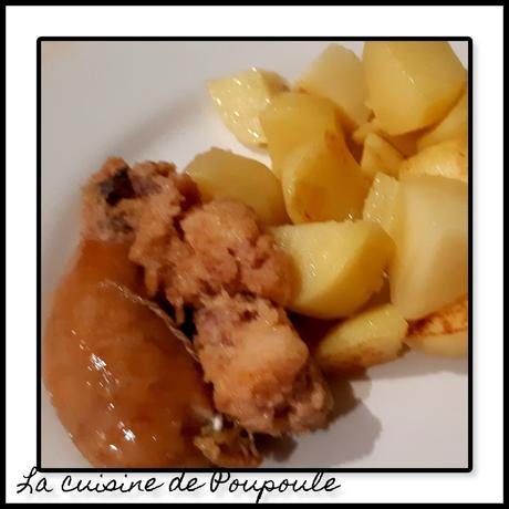 Pommes de terre à la saucisse Portugaise (Alheira  de mirandela)