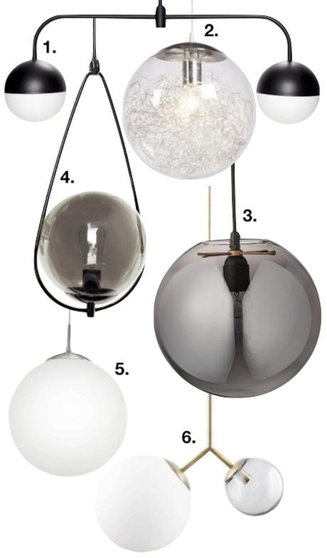 lampe boule suspension design décoration intérieur idée déco luminaire clemaroundthecorner blog déco