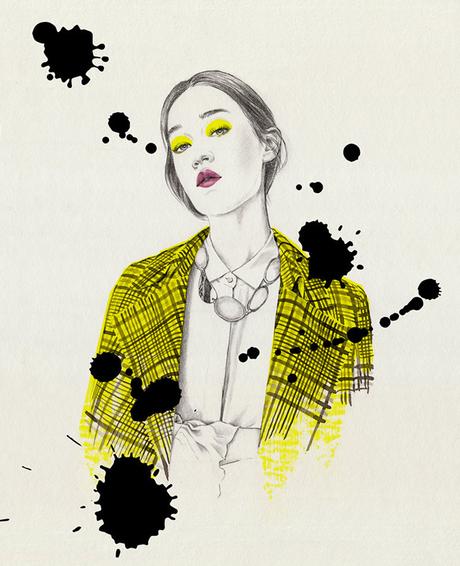 Fashion illustrations and portraits by Chuchu Briquet