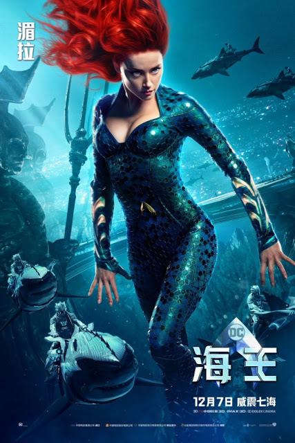 Nouvelles affiches personnages internationales pour Aquaman de James Wan