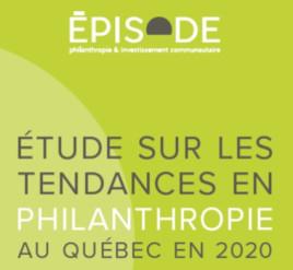 Étude sur les tendances en philanthropie au Québec en 2020