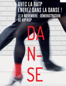 Jeudi 8 novembre 2018 : HIP HOP à la station Bibliothèque François Mitterrand.