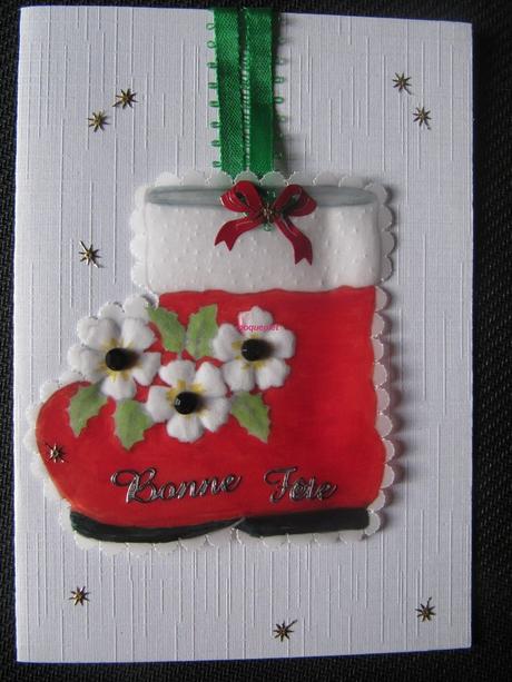 Mes ouvrages - mes cartes en perga Noel - 010
