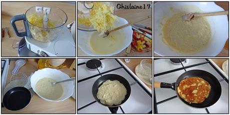 Pancakes aux pommes et fromage blanc