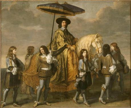 Peinture - Le Sultan et le Chevalier, une affaire de parasol commune à Eugène Delacroix (1798-1859) et Charles Le Brun (1619-1690) Peinture - Le Sultan et le Chevalier, une affaire de parasol commune à Eugène Delacroix (1798-1859) et Charles Le Brun (1619-1690)