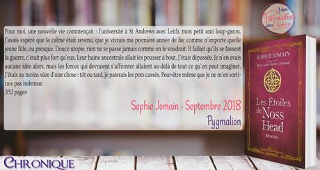 Les étoiles de Noss Head #2 – Rivalités – Sophie Jomain & Marie-Laure Barbey-Granvaud (Version Illustrée)