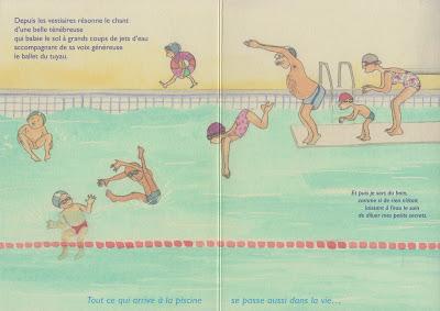 Nager, flotter, sourire et réfléchir dans la merveilleuse piscine de Geneviève Casterman