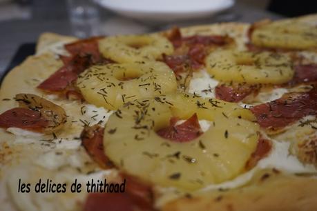 pizza ricotta et ananas