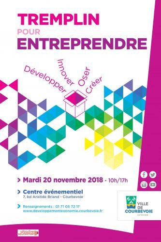 Vous êtes créateur d’entreprise ? RDV le 20/11 au Tremplin pour entreprendre à Courbevoie !