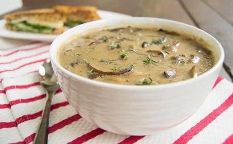 Recette bisque aux champignons crémeux ww