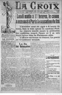 journaux-1918-11-12 La Croix, fin Ière GM copie.jpg