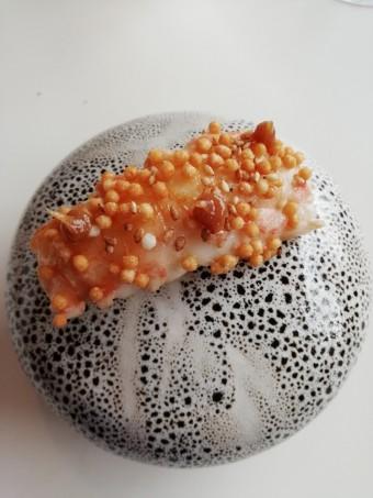 Langoustine, pop corn d'algues © Gourmets&co