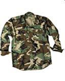 CHEMISE US CAMOUFLAGE CAMO WOODLAND 100% COTON RIPSTOP MILTEC 10915020 AIRSOFT ARMEE MILITAIRE TAILLE XL